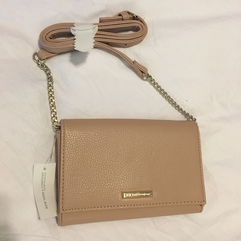 New York & Co Pink Crossbody Bag